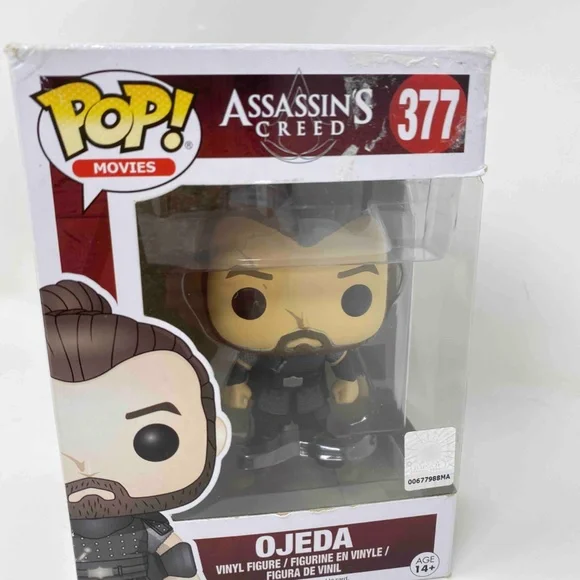 💖MEGA SALE💖Funko Pop Movies ASSASSINS CREED # 377 Ojeda Vinyl Figure Toy Rare - Picture 2 of 7